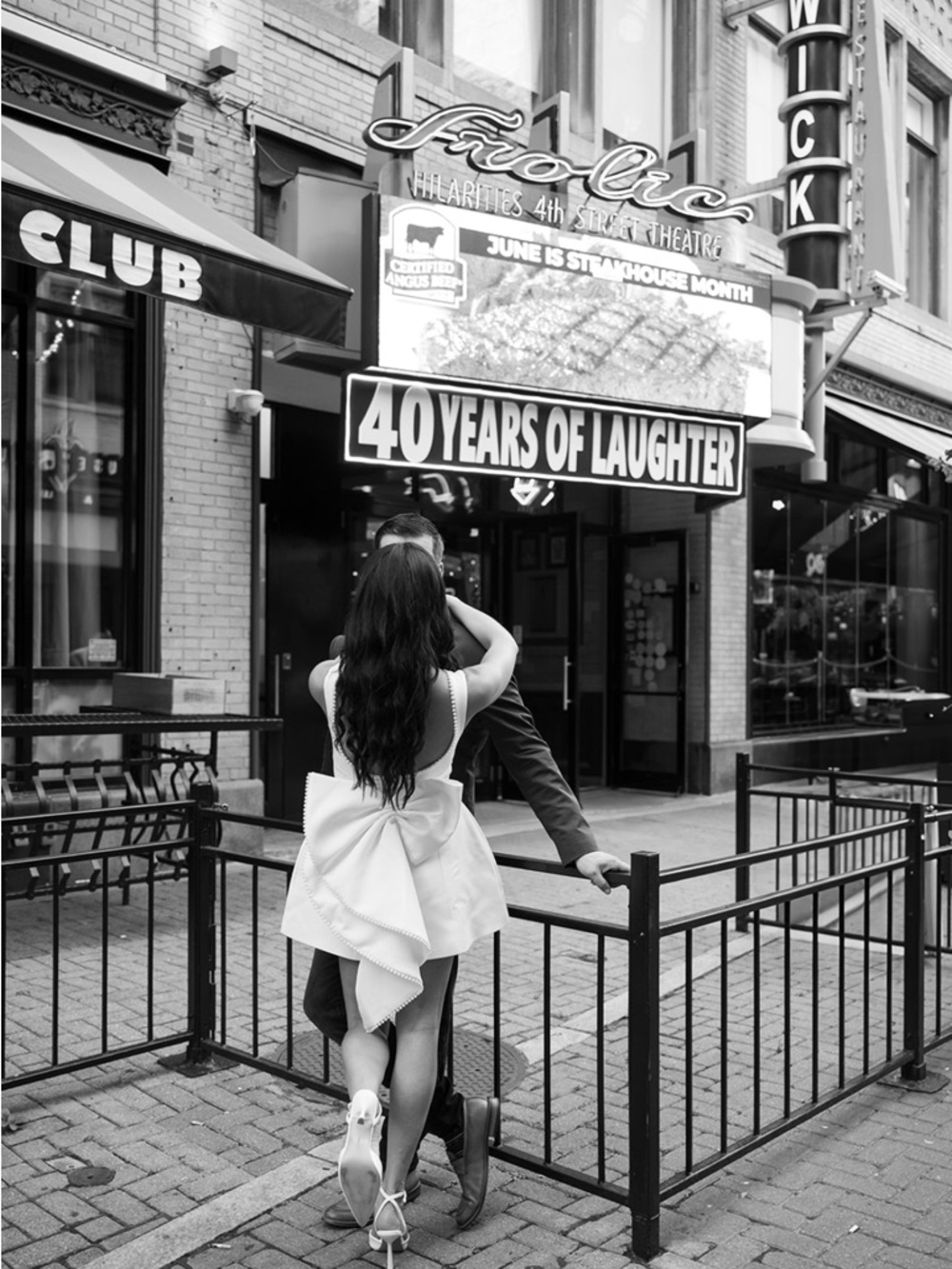 Pearl-Trim White Back-Bow Mini Dress - Picture 3 of 4